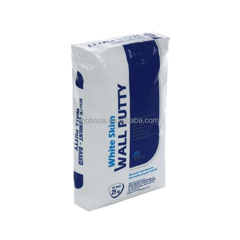 Factory Direct High Density Polyethylene PP Woven Valve Block Bottom Bag 25kg 40kg 50kg