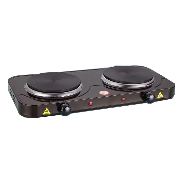 Portable 2000W Stove Dual Burner Electric Small Hot Plate Travel