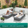 2 beds 1 coffee table 8cm cushion
