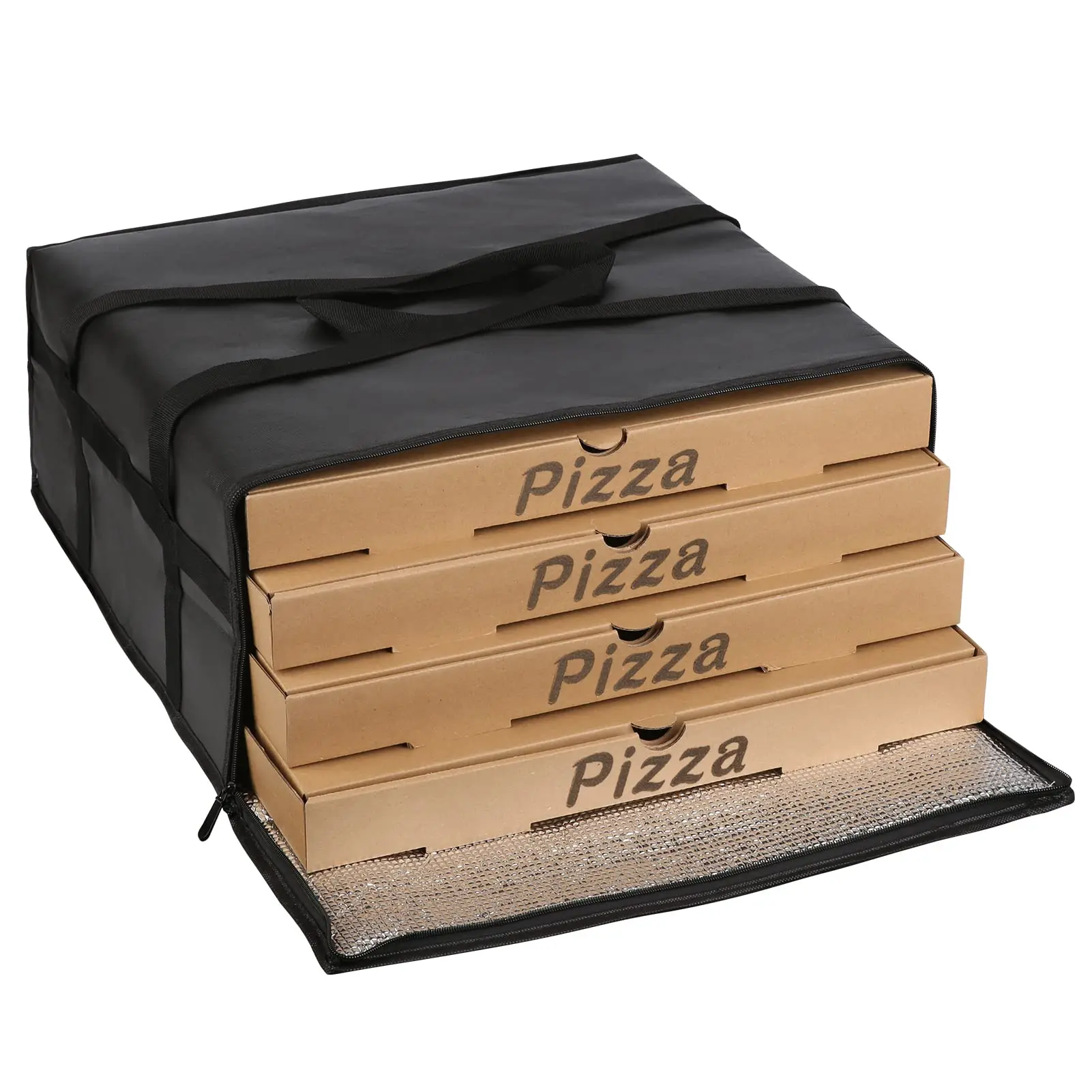 Large Capacity Food Delivery Picnic Camping Tote Cooler Lunch Bag Insulated Warmer Pizza Food Delivery Bag