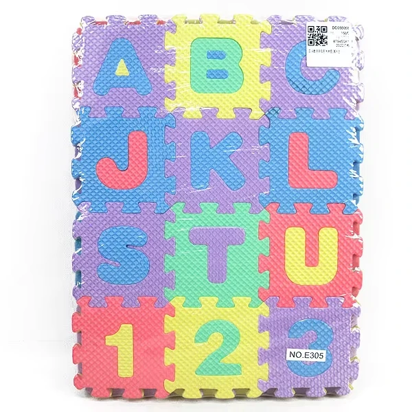 Jinming 36pcs EVA Foam Puzzle with Alphabet and Number Floor Mat Educational Toy for Baby