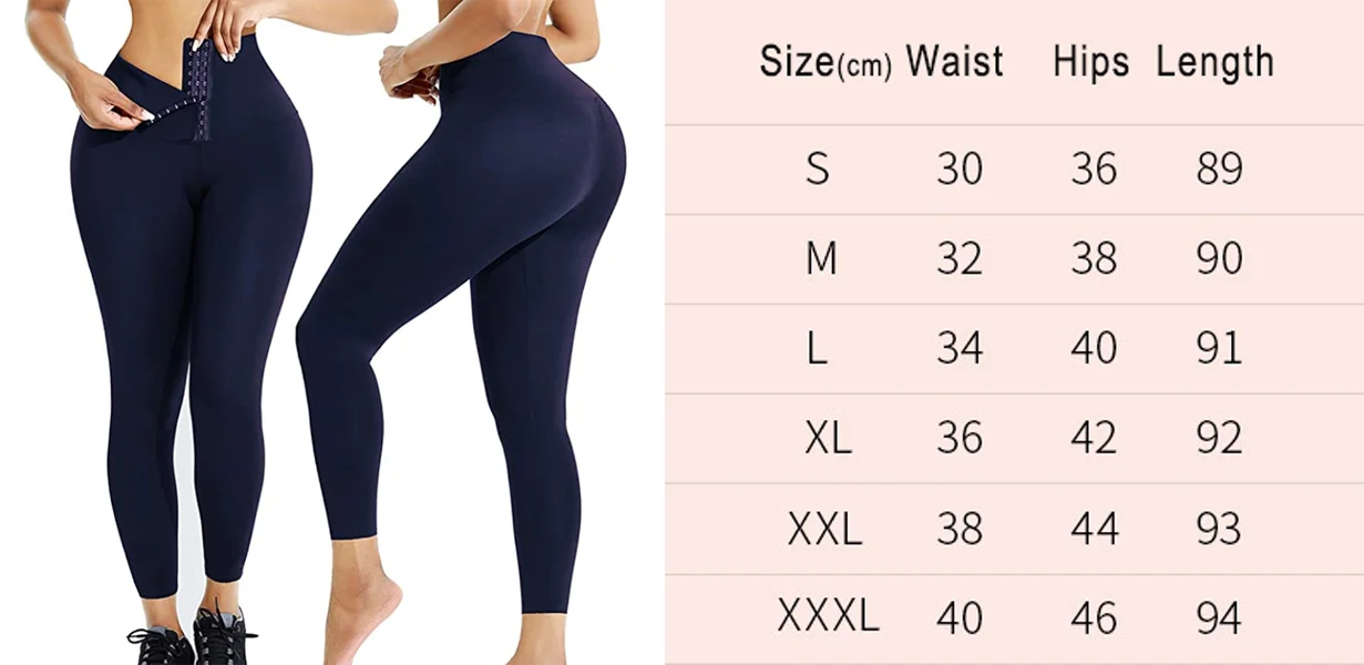 Adjustable Hooks Corset Waist Trainer Leggings Fitness Yoga Leggings ...