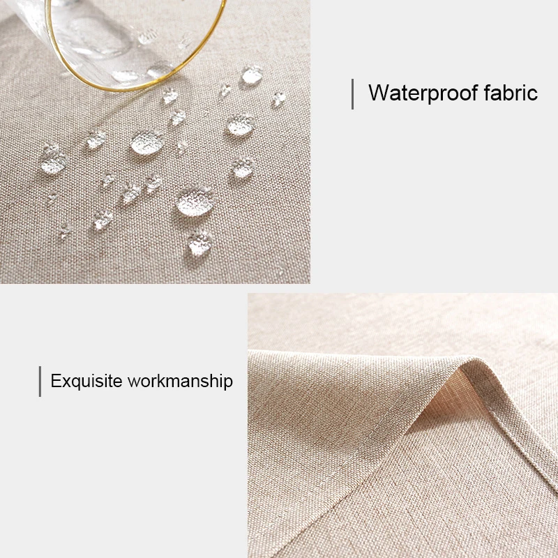 Современные рекламные искусственного хлопка белье оптом листья вышитые покрытие стола водонепроницаемый льняная скатерть