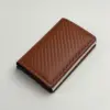 D78 เคสคาร์บอนไฟเบอร์สีน้ำตาลอ่อนสีเงิน