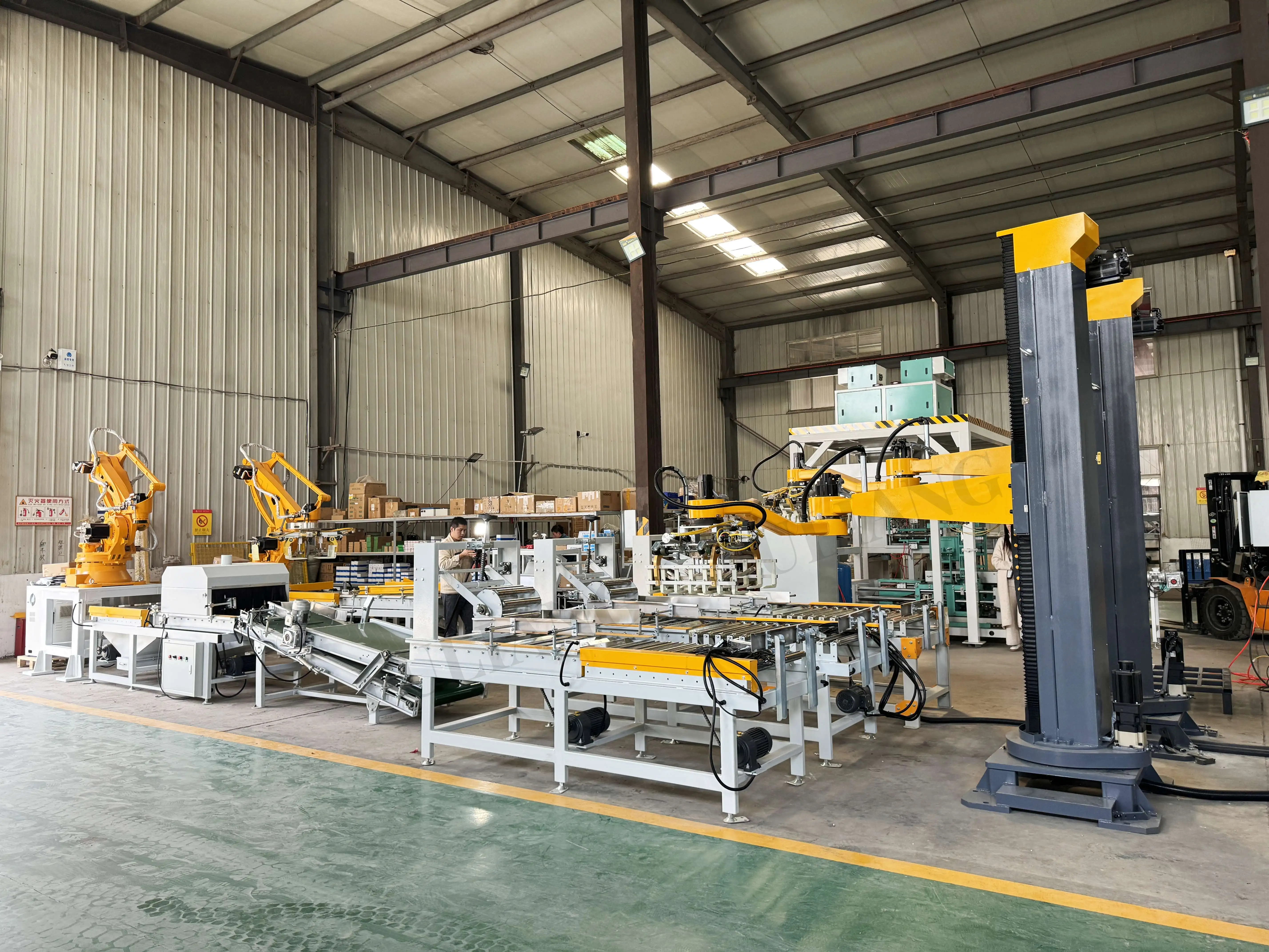 Automatic Industrial Column Palletizer Robot Stacker Machine for Box Pallet Stacker for Food Tobacco Foil Case Cigarettes Paper