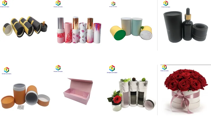 hot sale biodegradable cardboard cylinder make your own lip balm container lipstick paper tube cardboard lip balm cosmetic tube