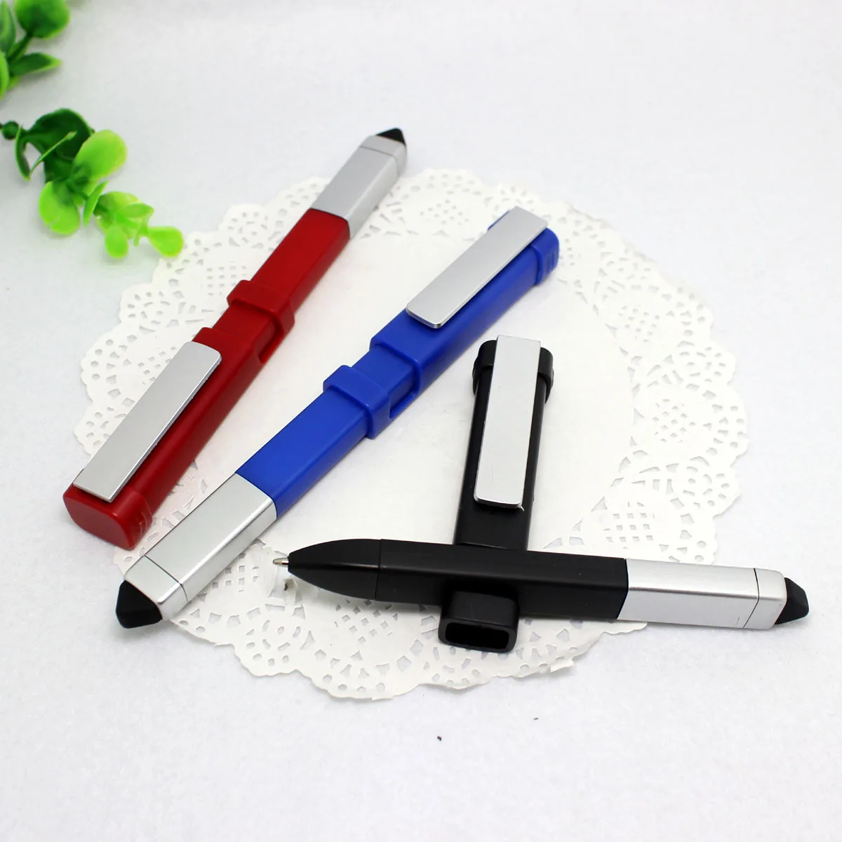 1012 Multi Functional Tool Pen Square Shape Ball Pen Phone Holder 6 Screwdrivers Touch Smart Pen with Custom logo