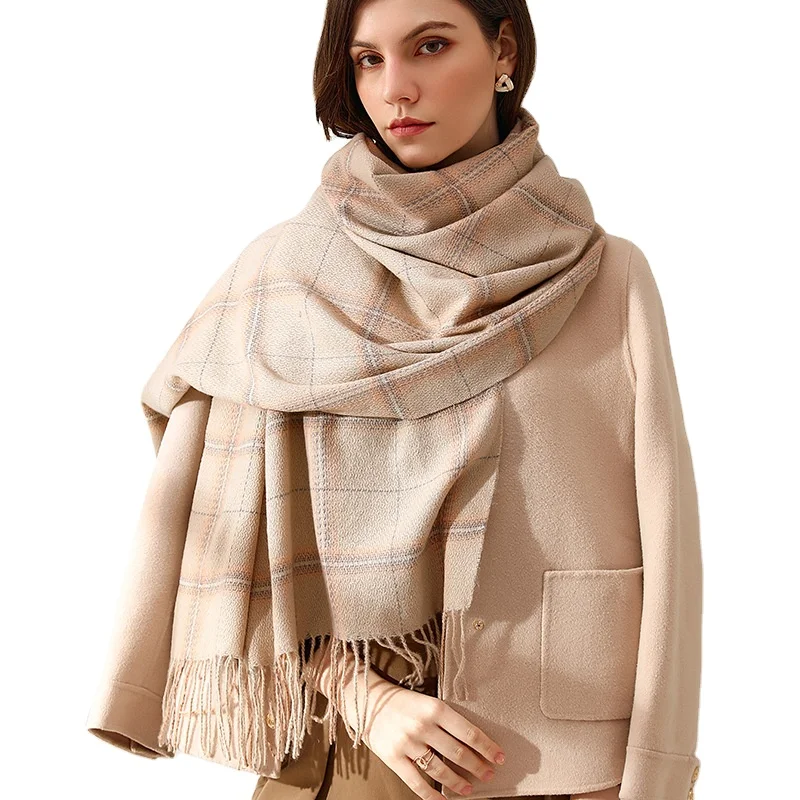 MOTE-ZA355 оптовая продажа в винтажном стиле клетку шарфы для шаль шарф Зимний теплый с кисточками этническом шали