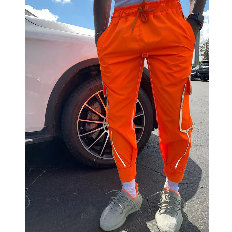Custom Windbreaker Pants - Reflective Men's Trousers