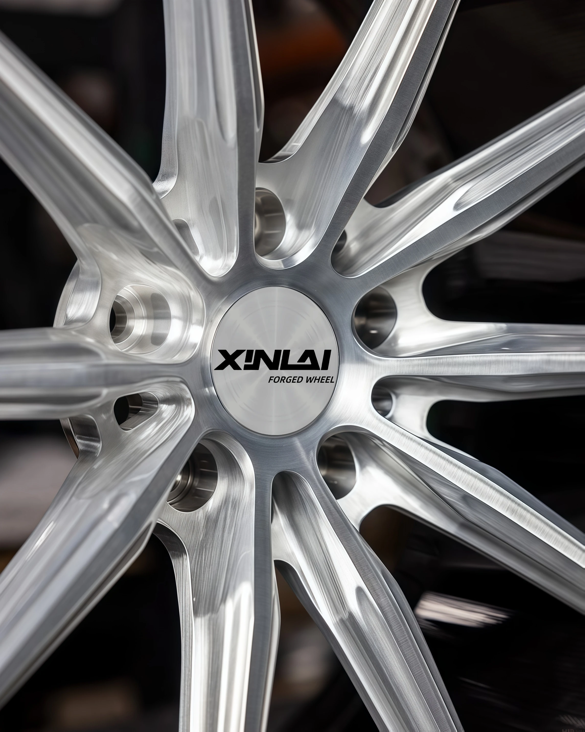 XINLAI Custom Deep Concave Chrome Plating Carbon Fiber 5x112/114.3/120 19-22Inch Forged Alloy Racing Deep Concave Car Wheel - Image 6