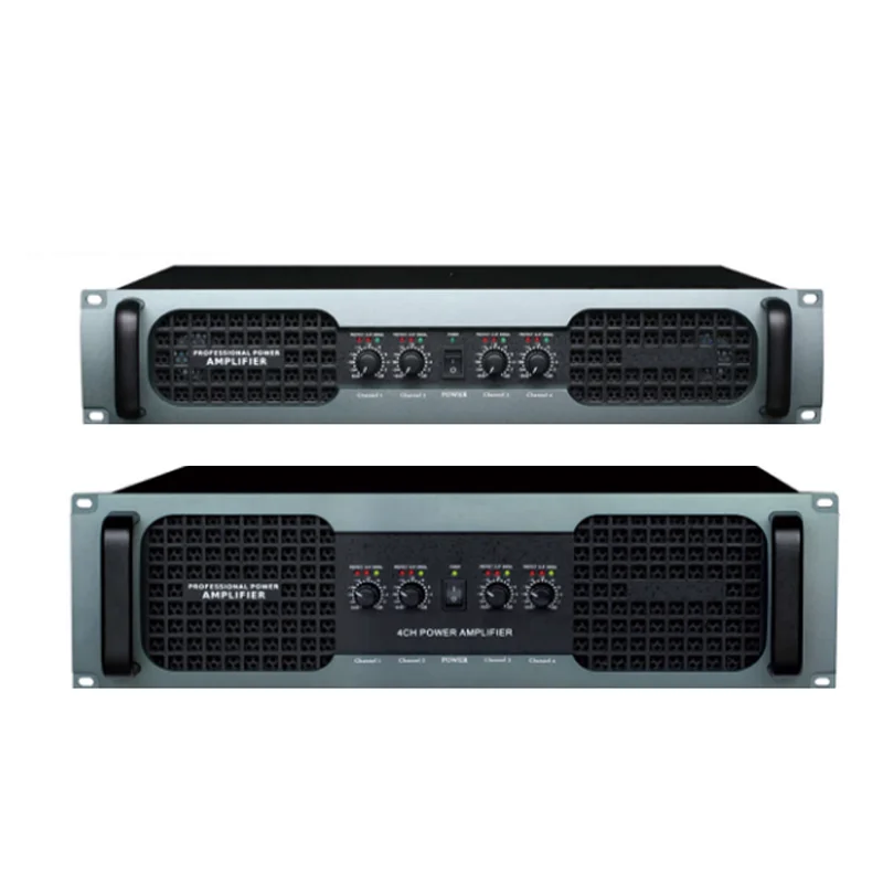 Four Channel Professional Power Amplifier - Damping Factor 8Ω >400