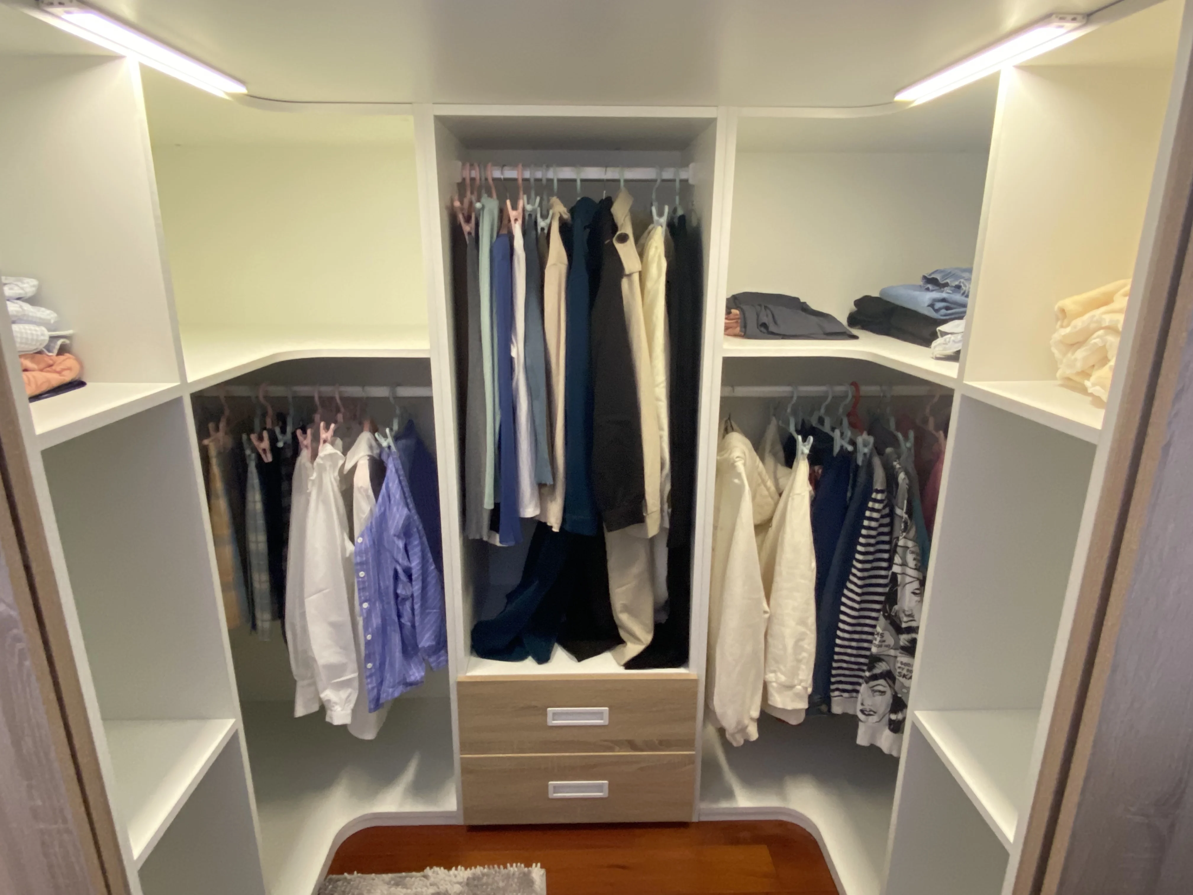 Durable Space-Saving Kids' Loft Double Bunk with Closet