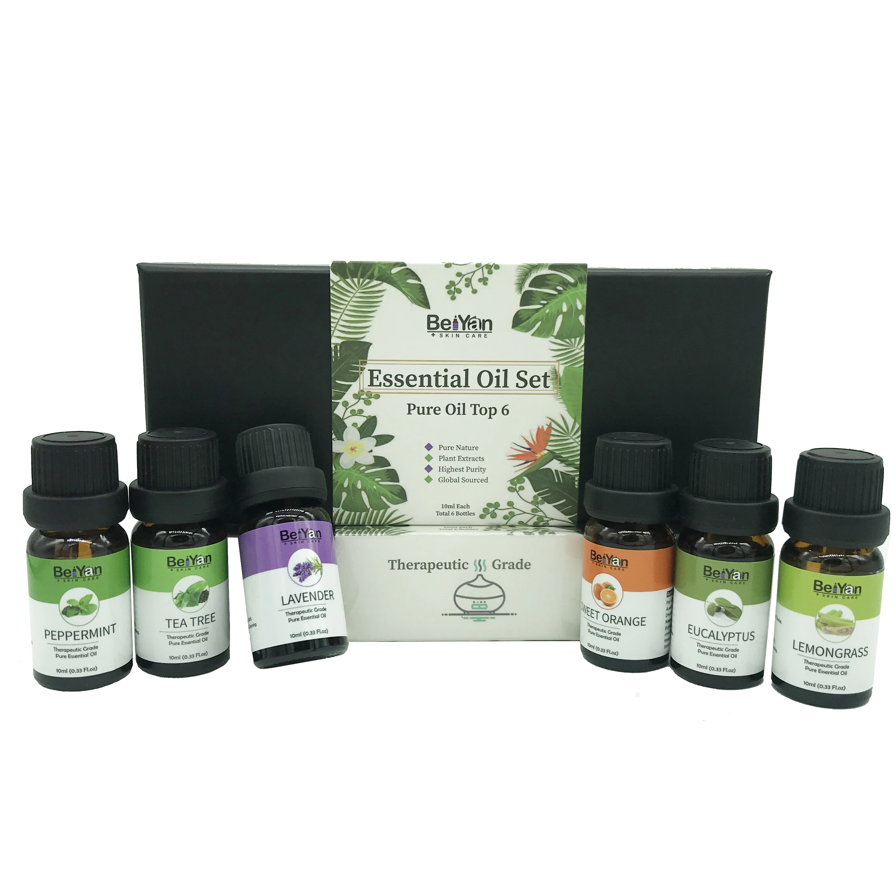 Wholesale Pure Natural 6 Bottles Essential Oil New Gift Set For Air ...