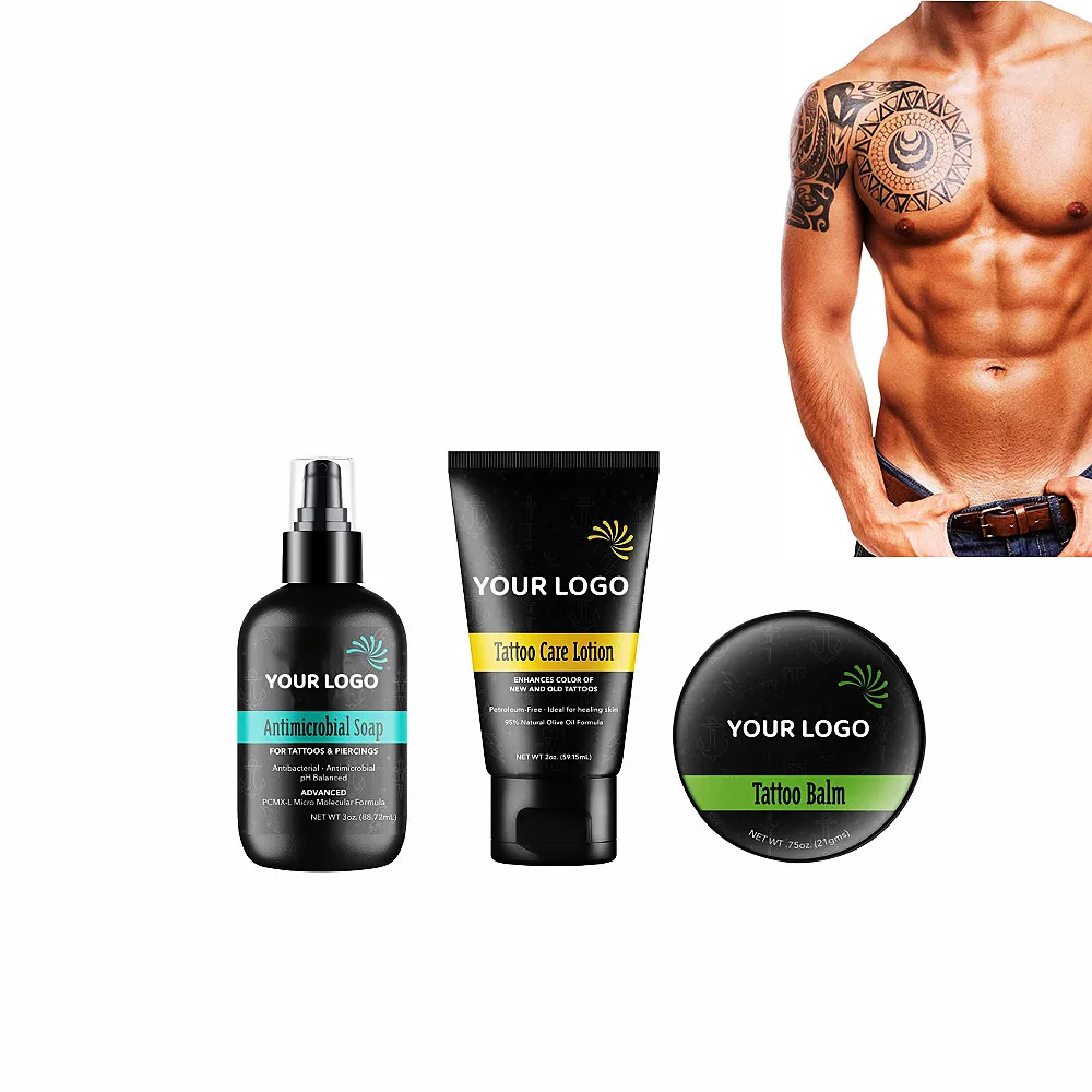 OEM/ODM, фирменная торговая марка для ухода за татуировками, масло для татуировок, новый уход за телом, средство для удаления татуировок, набор кремов для ухода
