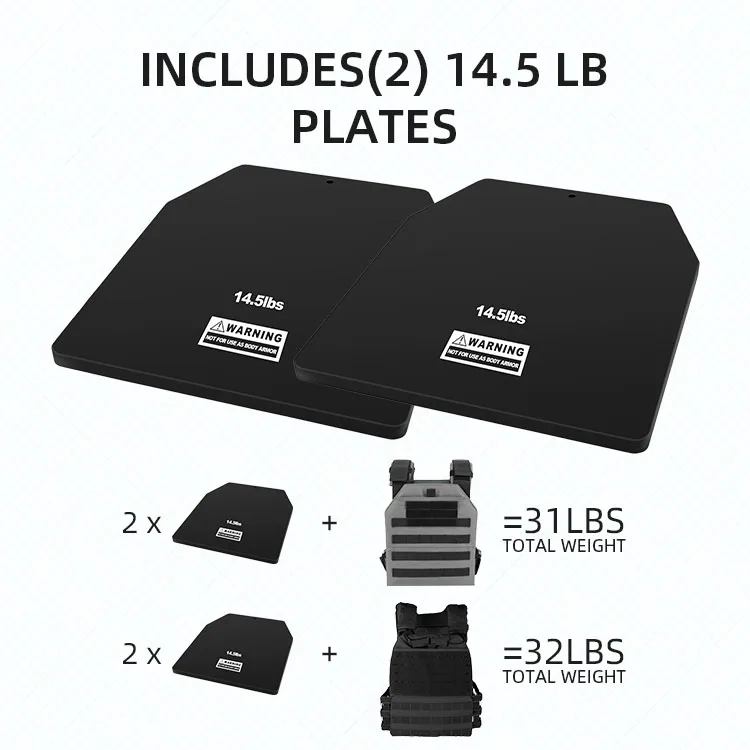 Tactical Weight Vest Plates Metal Body Building Weight Steel Plate For