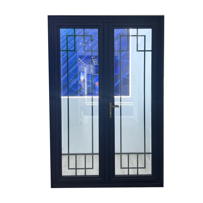 Modern Thermal Break Sliding Door Tempered Aluminum Casement with Manual Opening Swing Style House Use Aluminum Alloy Material