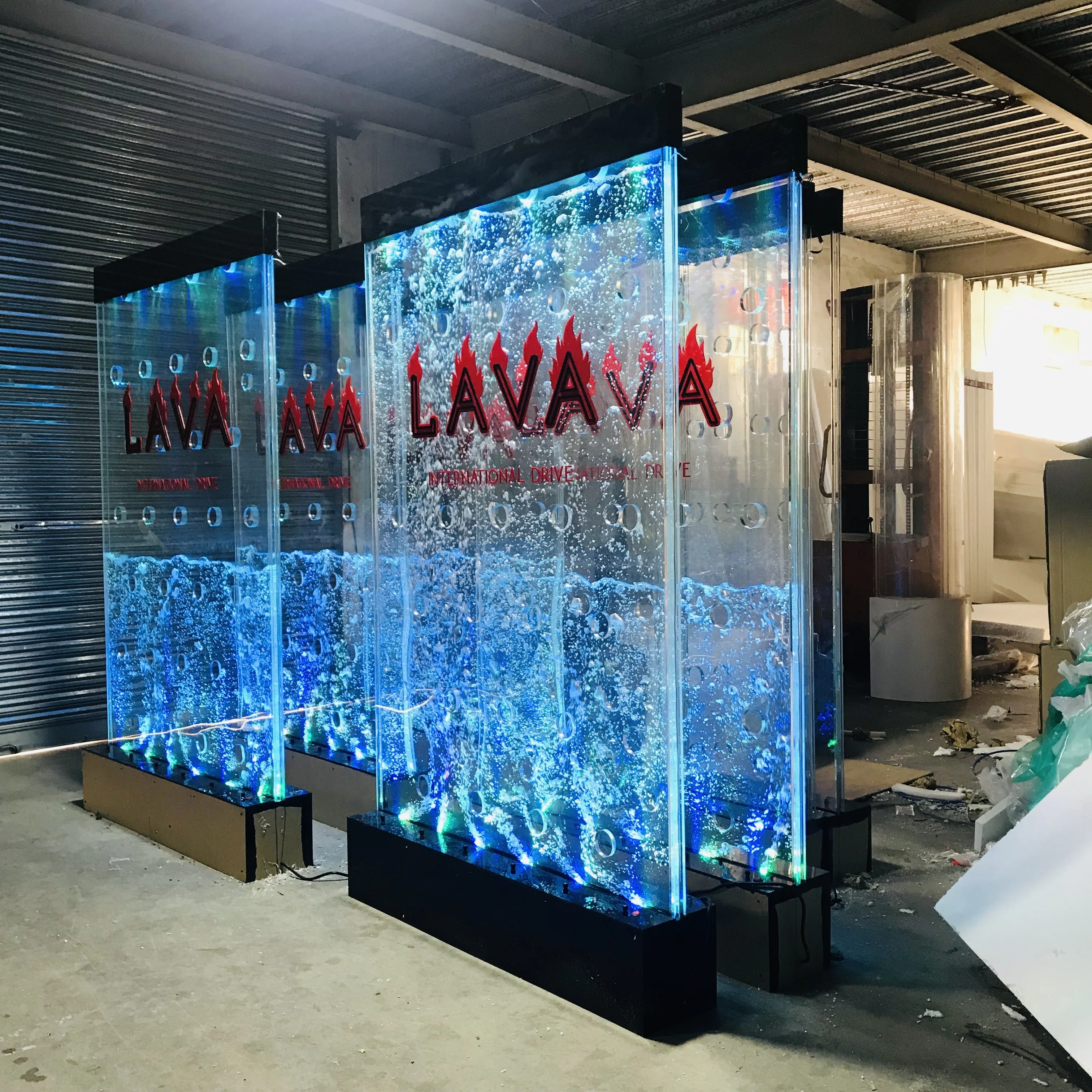 Interior Design Curved Acrylic Bubble Wall Privacy Screen Room Divider