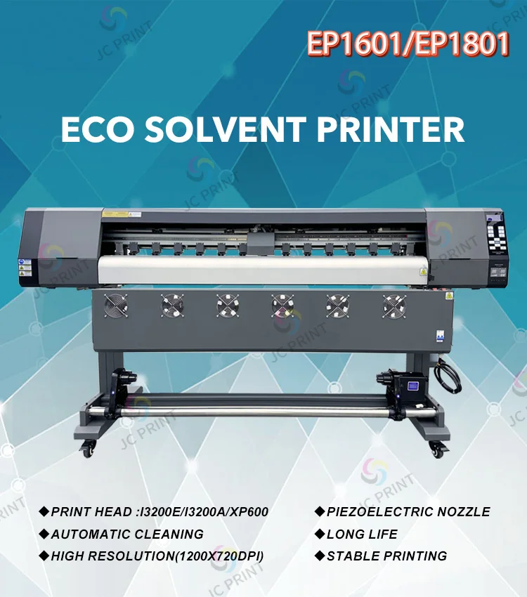 1.6m Eco Solvent Printer With Single Xp600 I3200 Print Head ...
