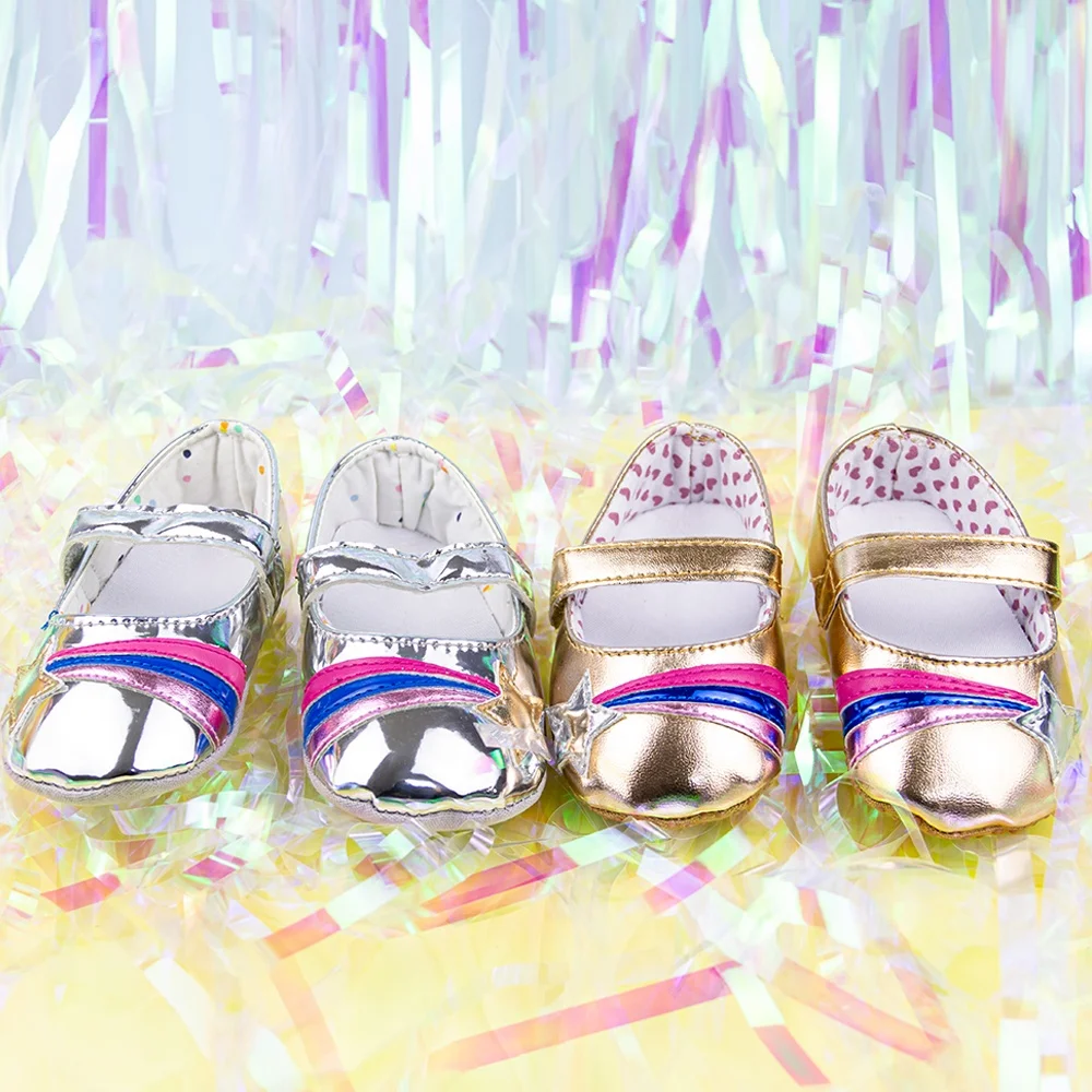 
Модные Туфли Мэри Джейн из искусственной кожи на мягкой подошве для маленьких девочек 