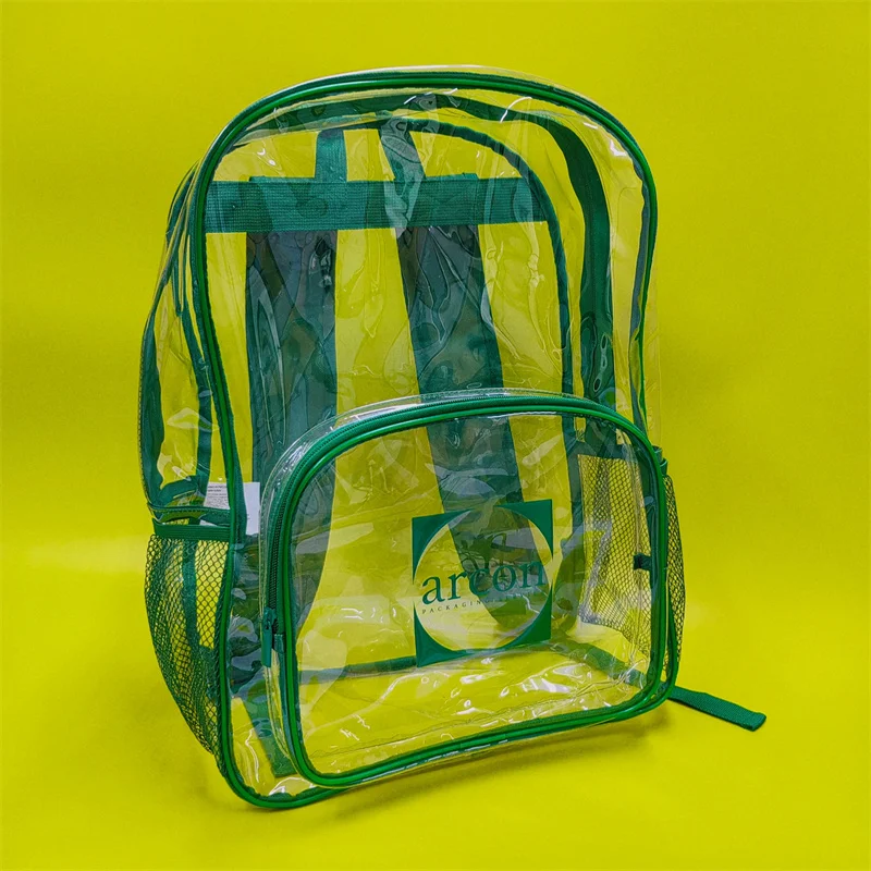 Transparent PVC School Backpack Clear Backpack with Transparent PVC Bag Student Backpack