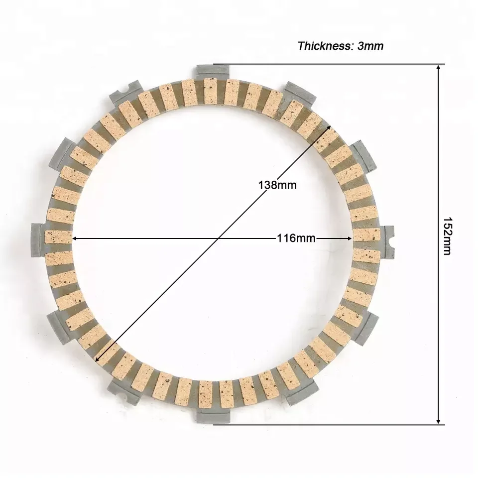 Motorcycle Paper Base Material Outer Diameter 152mm Clutch Plate TE450 Rapier GT650 GV650 ST700 GT GV 650 for Hyosung