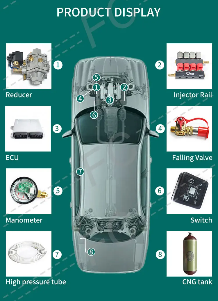 FC Gas Completed Conversion System Cng Kits for 8cyl for Other Auto ...