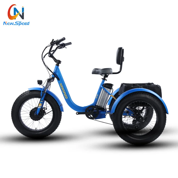 Trike électrique 24 pouces gros pneu roues Tricycle électrique