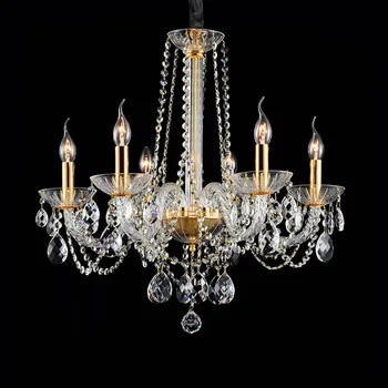 Luxury crystal chandelier European style modern home living room dining room pendant lamp hotel lobby stylish decorative lights