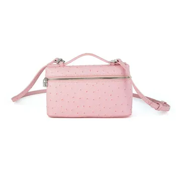 Luxury Ostrich Candy Leather Women's Bag Multifunctional Crossbody Bag Fashion Shoulder Bag Women's Version