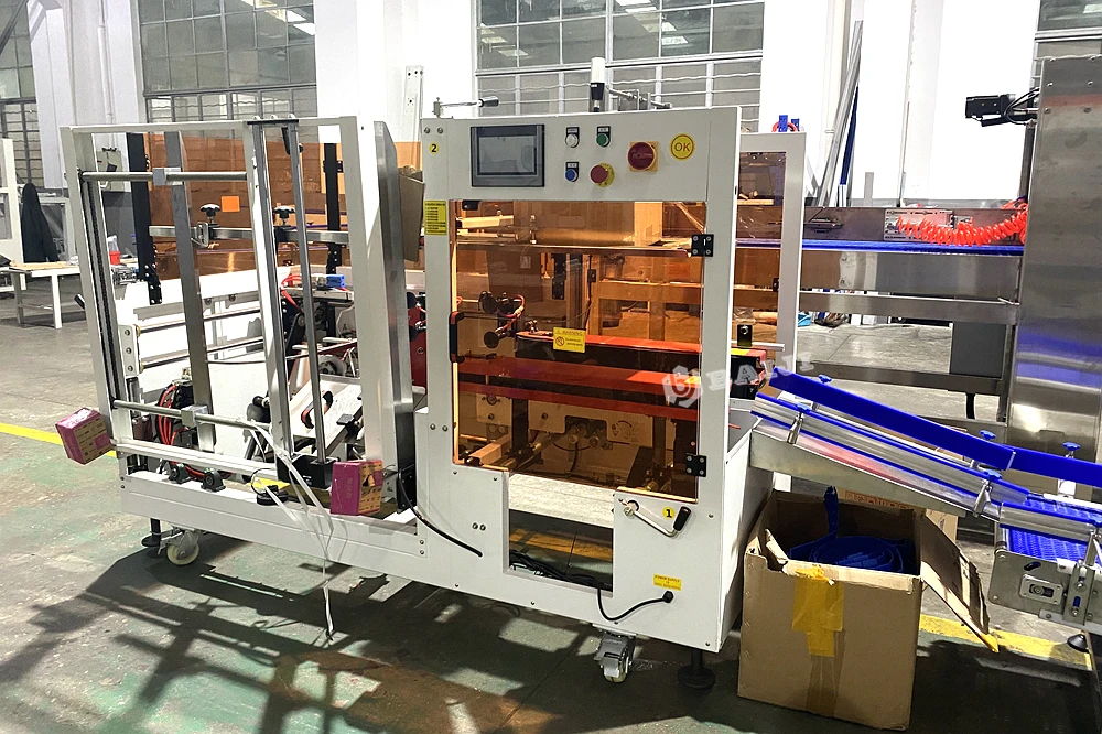 Fully Automatic Drop Type case Packer Carton Box Packing Sealing Machine Equipment