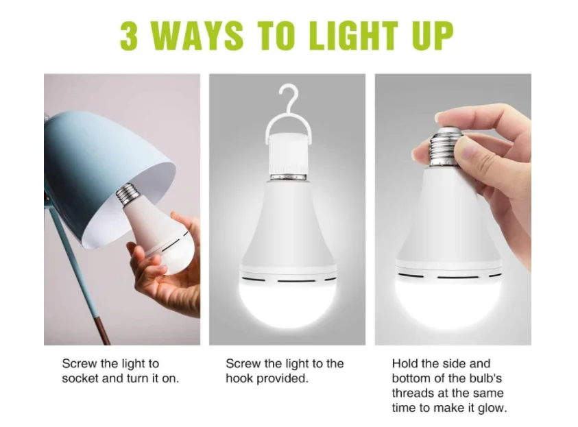 emergency bulb light up