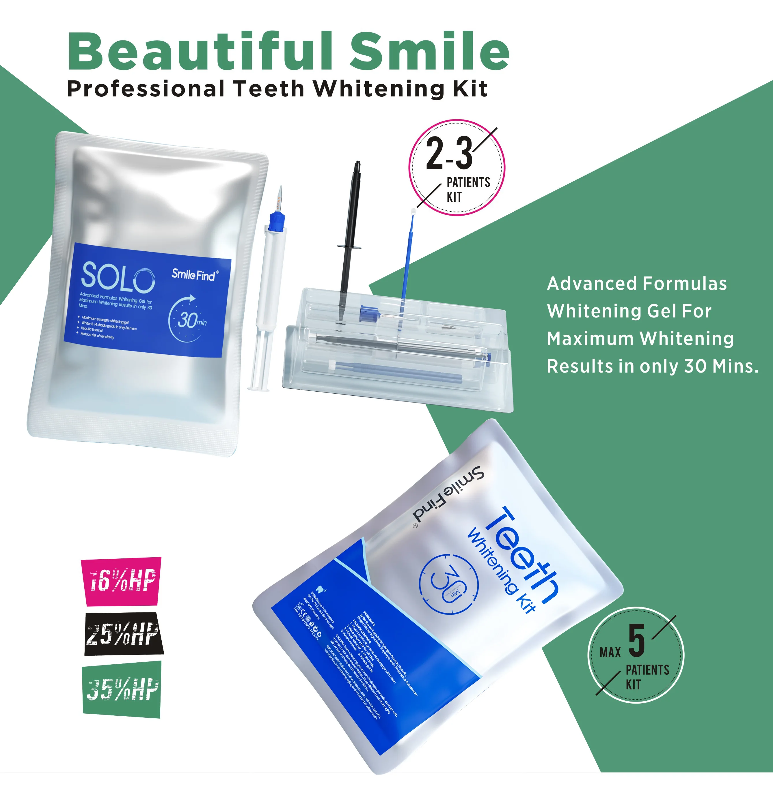 Tooth Bleaching Salon Kit Office Catalyst Hp Gel Professional Wholesale