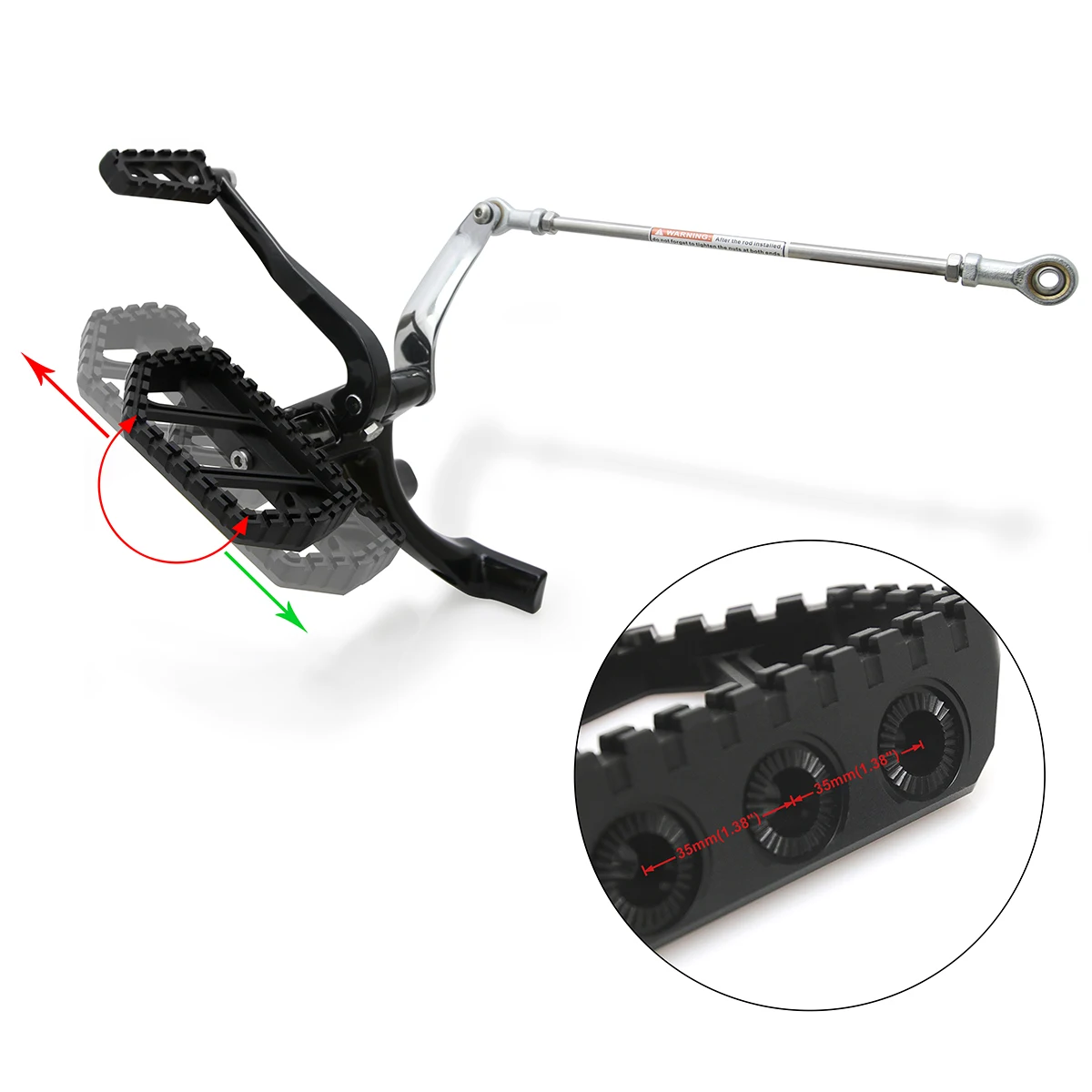 ハーレーストリートボブ2018アップオートバイペグシフレバー用