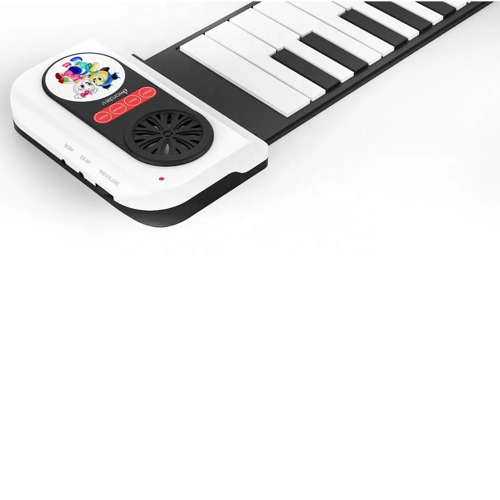 Foldable Mini Baby Play Mat Roll up Kick Midi Bench Microphone Kids Electronic Keyboard Piano Grand Piano Digital