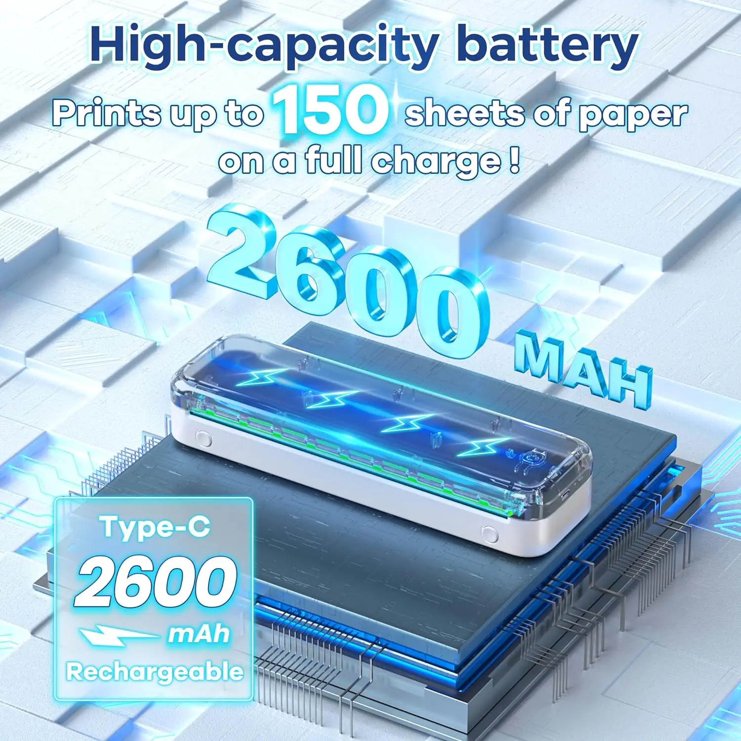 A4ポータブルサーマルプリンター 300dpi Phomemo M834 サーマル