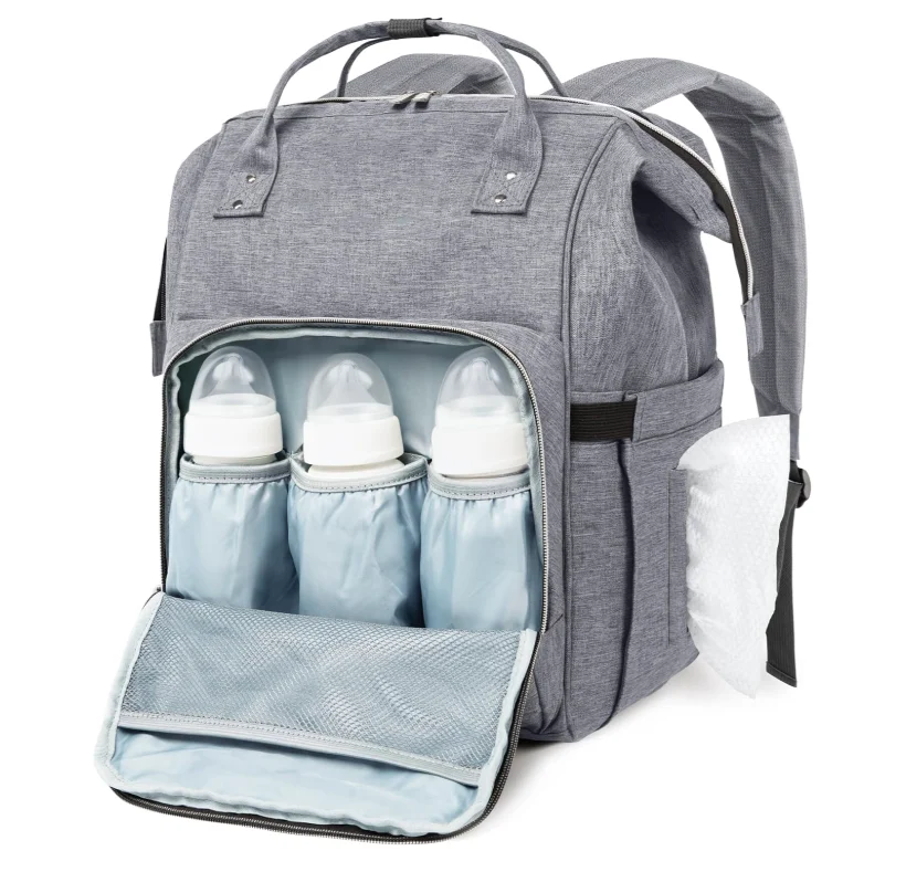 Large Capacity Waterproof Baby Organizer Backpack with Changing Pad Mummy Storage Cooler Diaper Bags