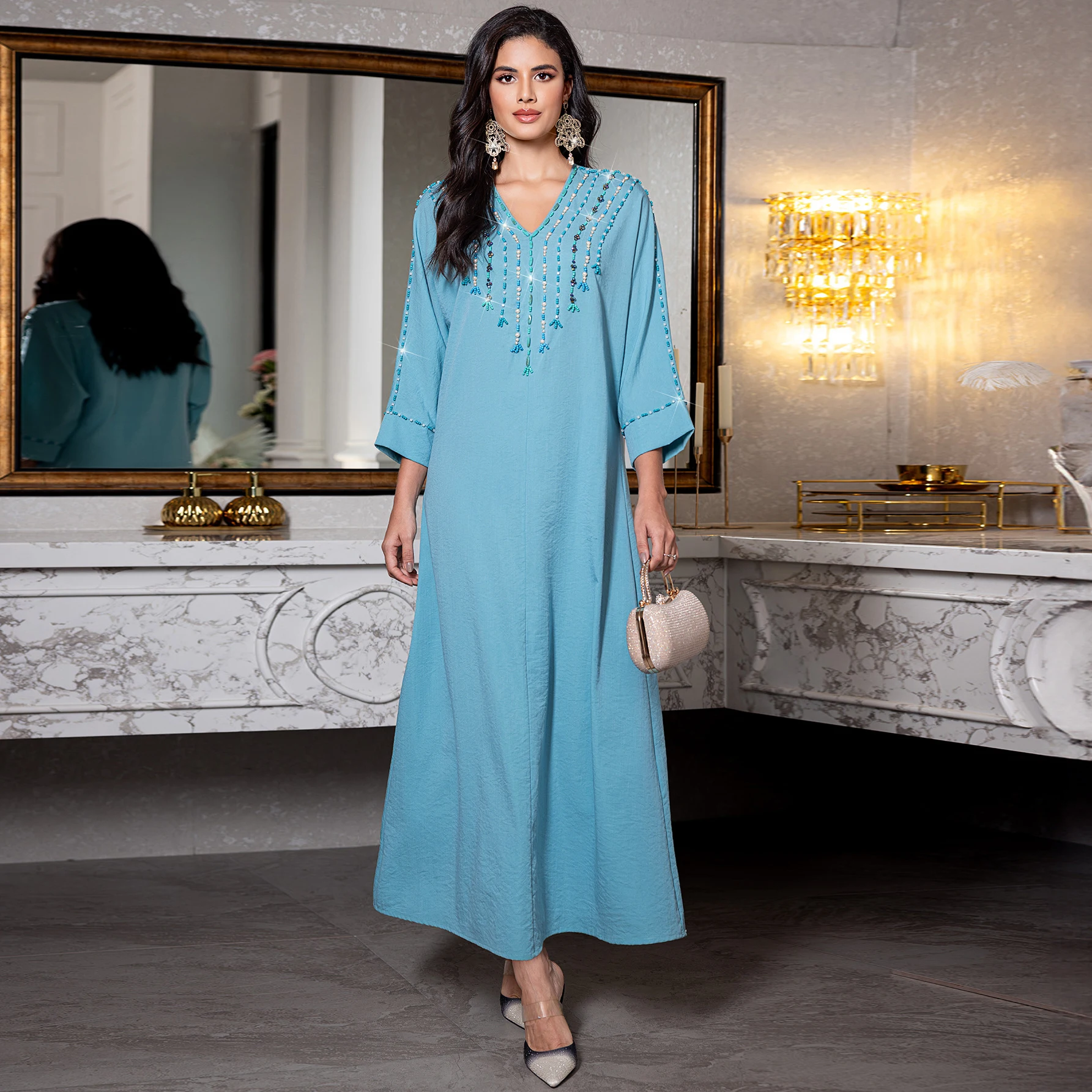 sachin and babi light blue dress Muchmy Modern Black Abaya With Elegant Sleeve Embroidered Nida Fabric  Muslim Women's Fashion Hijab Dress- Trendyol