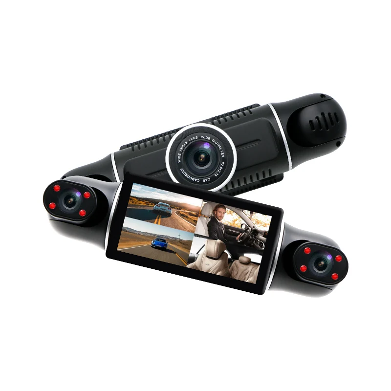 Hidden Cam Video Sound Recorder 3inch Dash Cam With Wifi Gps Full Hd 1080p Mini Dvr Camera 4 Cameras Dash Camera