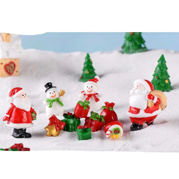 Mini Christmas Tree  SNOW Party Decorations XMAS Nude Anime Resin Figures