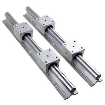 Linear Rail Shaft Rod with Aluminum support rail with pre-drilled holes for ease mounting