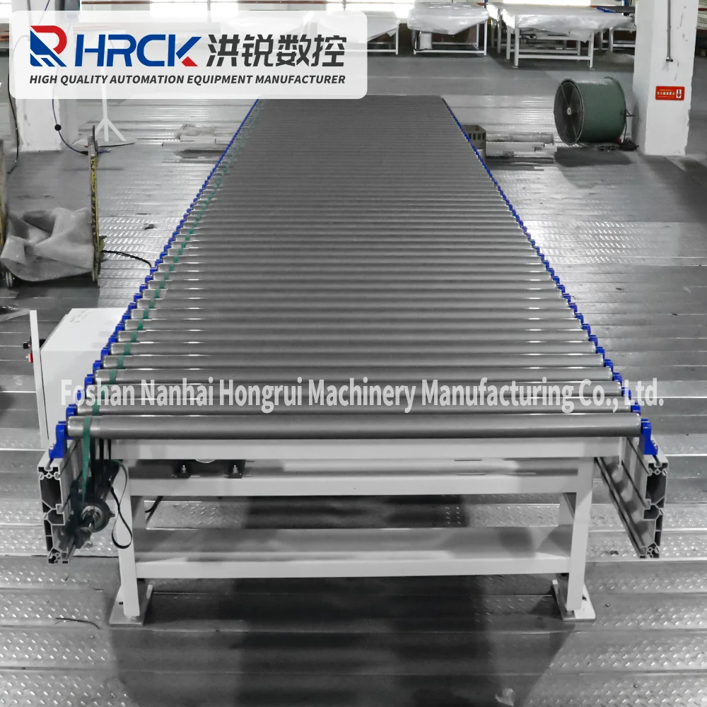 Customizable electric rubber coated roller conveyor made in China