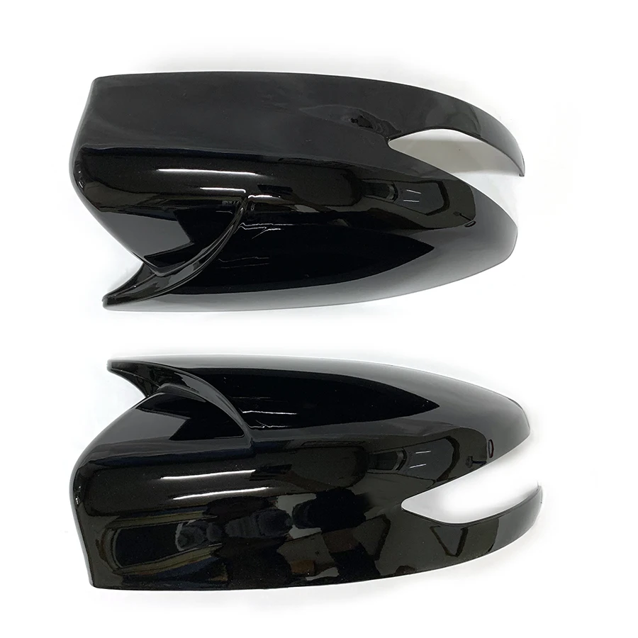 product for nissan sylphy 2012   2019 rearview side mirror cover horn style gloss black auto body spare parts exterior side mirror cover-7