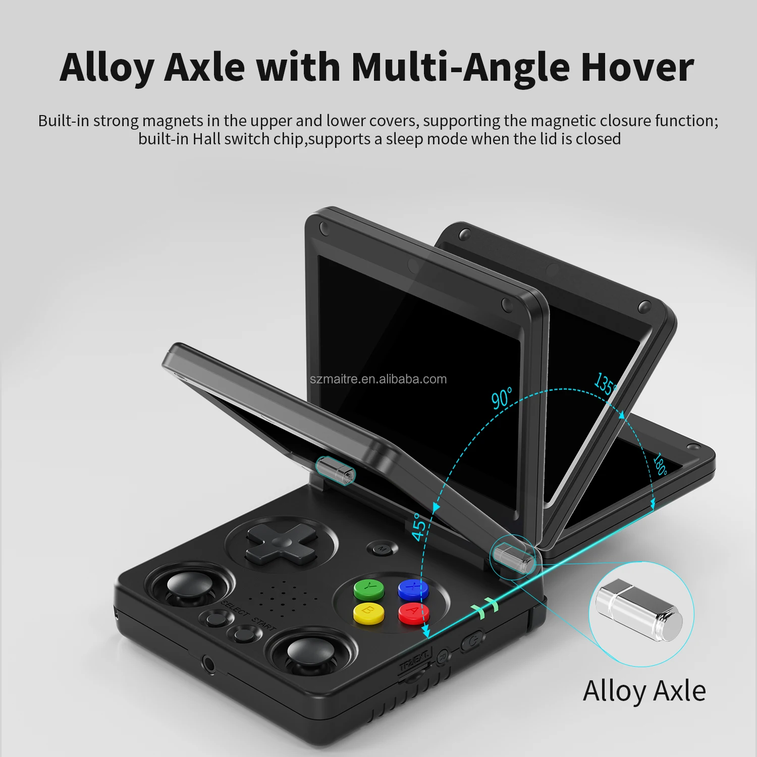 Anbernic RG34XXSP Handheld Game Consoles - 3.4 Inch IPS Screen
