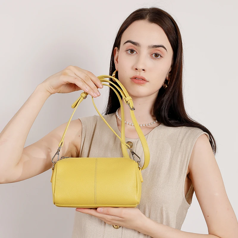 Factory OEM ODM Drop Shipping Pebbles Pattern Leather Crossbody Hand Bag Custom Leather Bag Shoulder Bags for Female Women