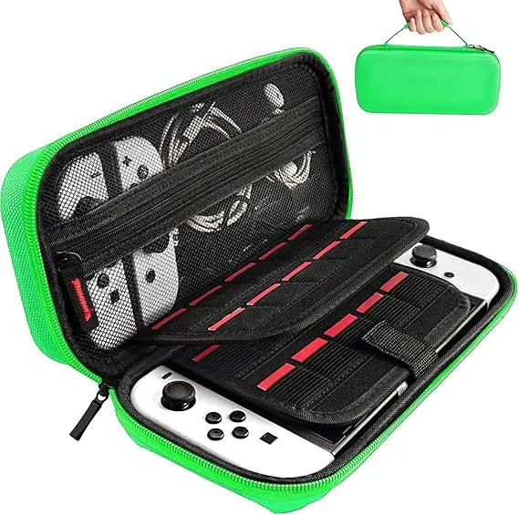 product carrying case with 20 game cartridges protective hard shell travel case pouch for nintendo switch console  accessories-33