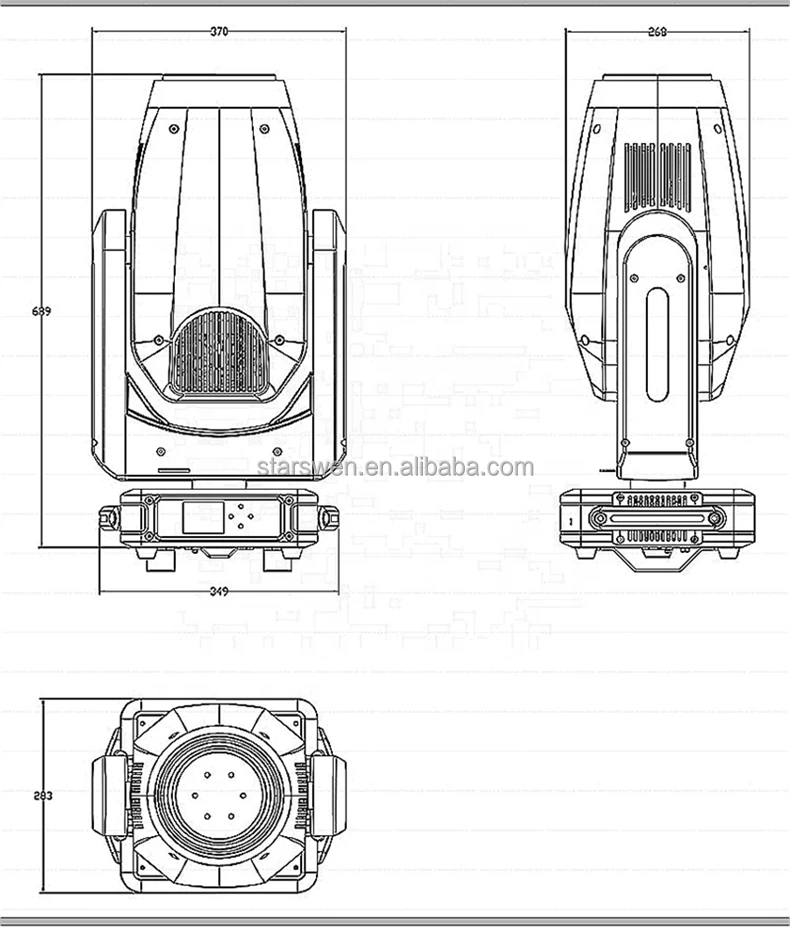Hot Sale A380 380W Beam Spot Wash 3in1 Moving Head Light for Event