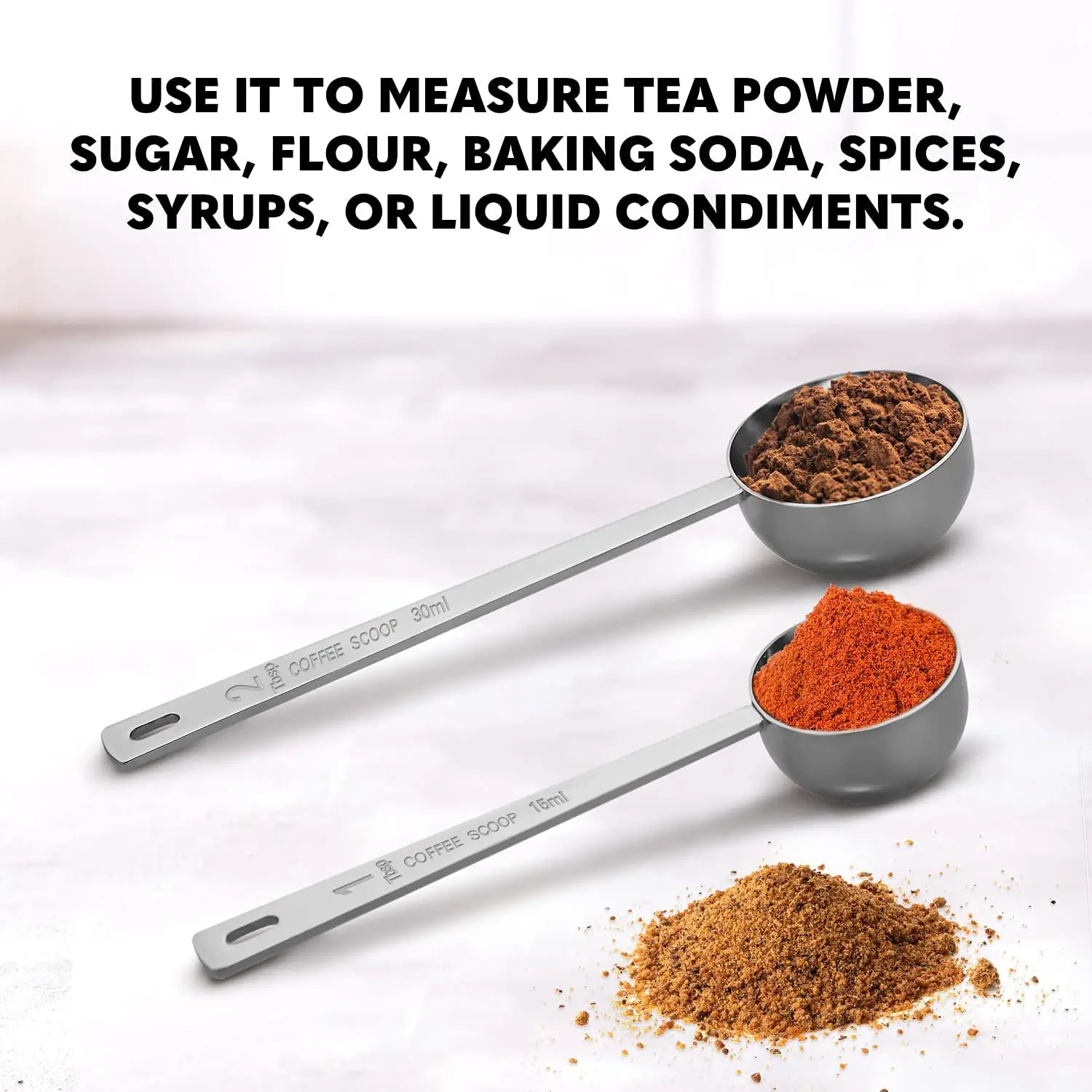 Coffee Scoop Measuring Spoon Sugar Tea Coffee Spice Measure Scoop