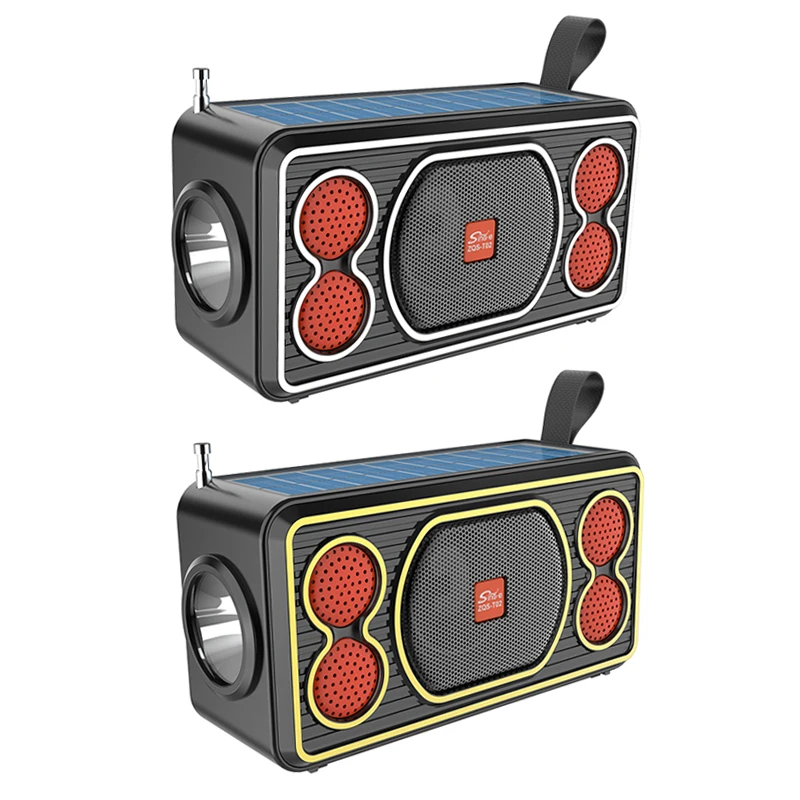 ZQS-T01 ZQS-T02ソーラーバンドアンテナ無線Bluetoothスピーカー屋外
