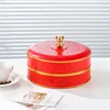 Caja de dulces (doble capa - roja)