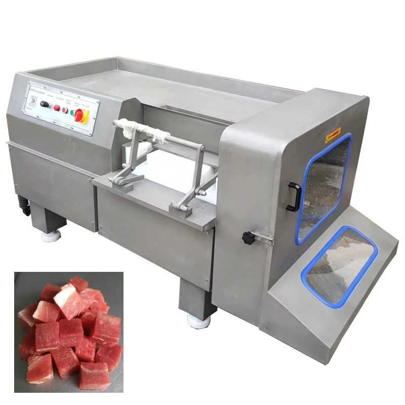 Fast Frozen Meat Cube Cutting Machine Frozen Chicken Duck Meat Beef ...